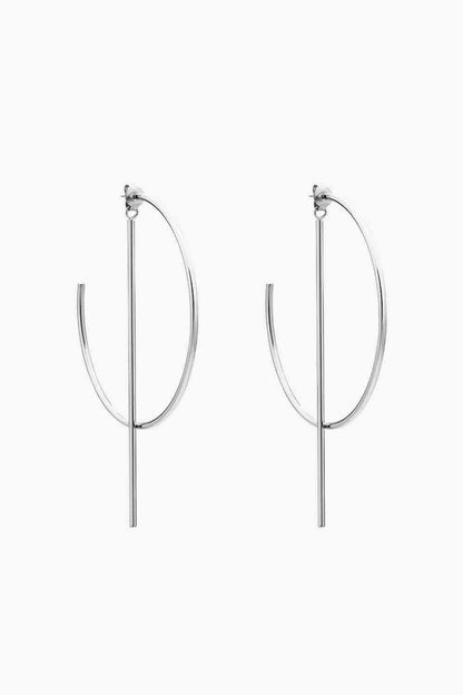 C-Hoop - Stainless Steel Earrings (7500199755864)