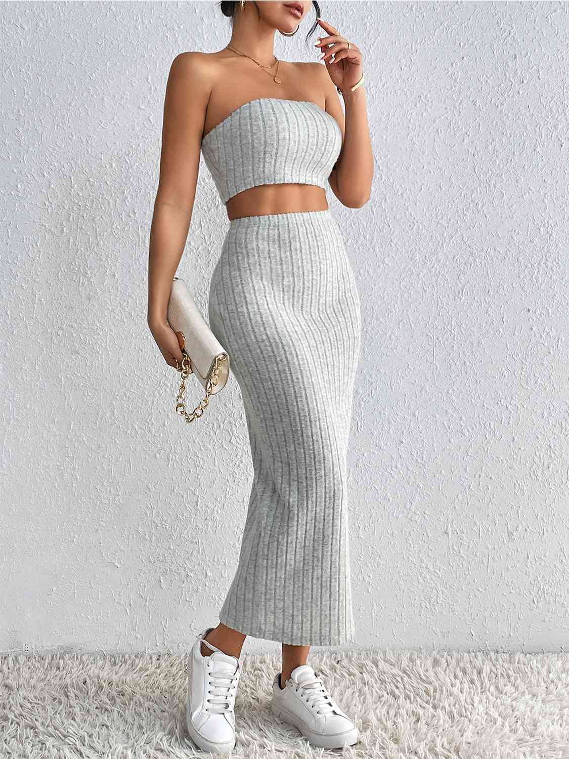 Tube Top & Midi Skirt - Set (7484222439512)