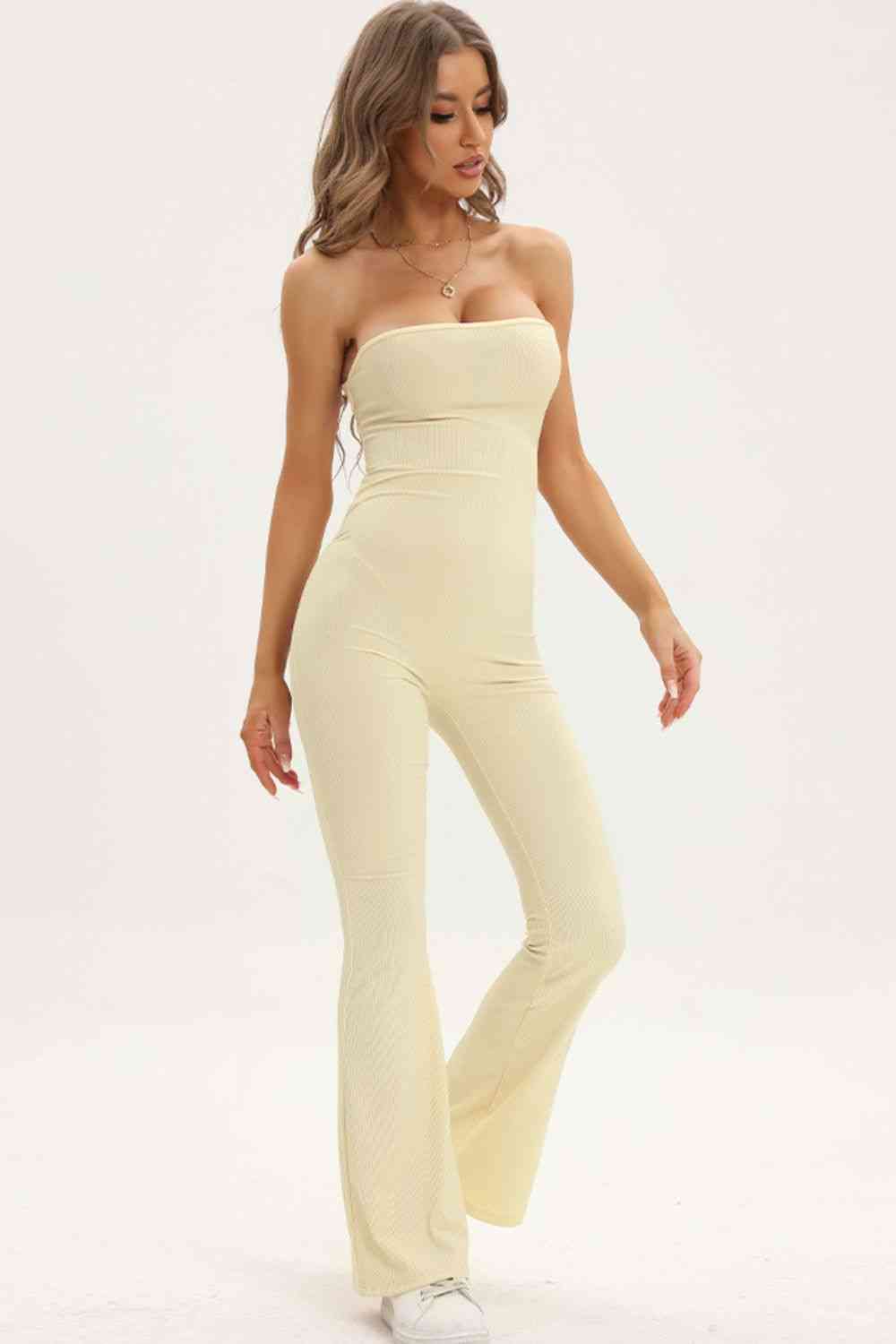 Strapless Jumpsuit - Lace-Up (7484700262488)