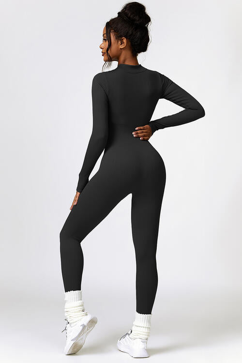Jumpsuit Active - Half-Zip Long Sleeves Active Jumpsuit (7501002801240)