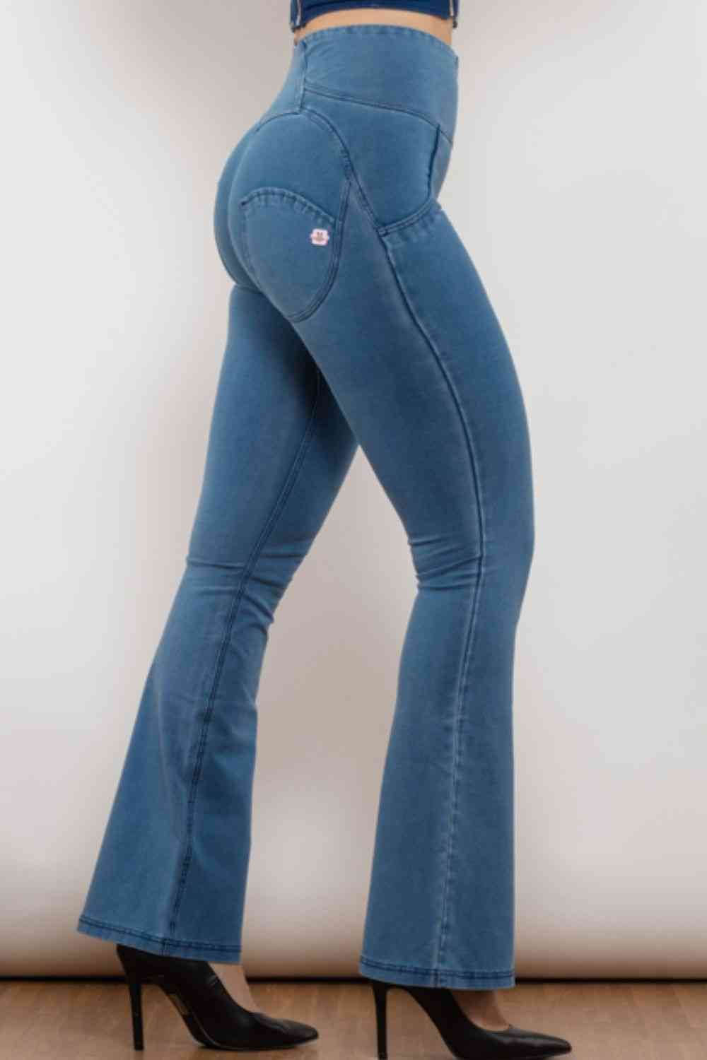 Apple/Mac Jeans - Zip Detail Flare Long Jeans (7486624366680)