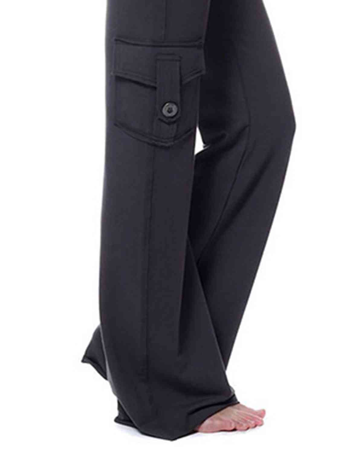 Mid-Waist Pants With Pockets (7500880871512)