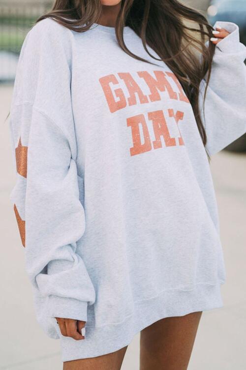 GAME DAY - Graphics Printed Long Sleeves Round Neck Sweatshirt (7484660875352)