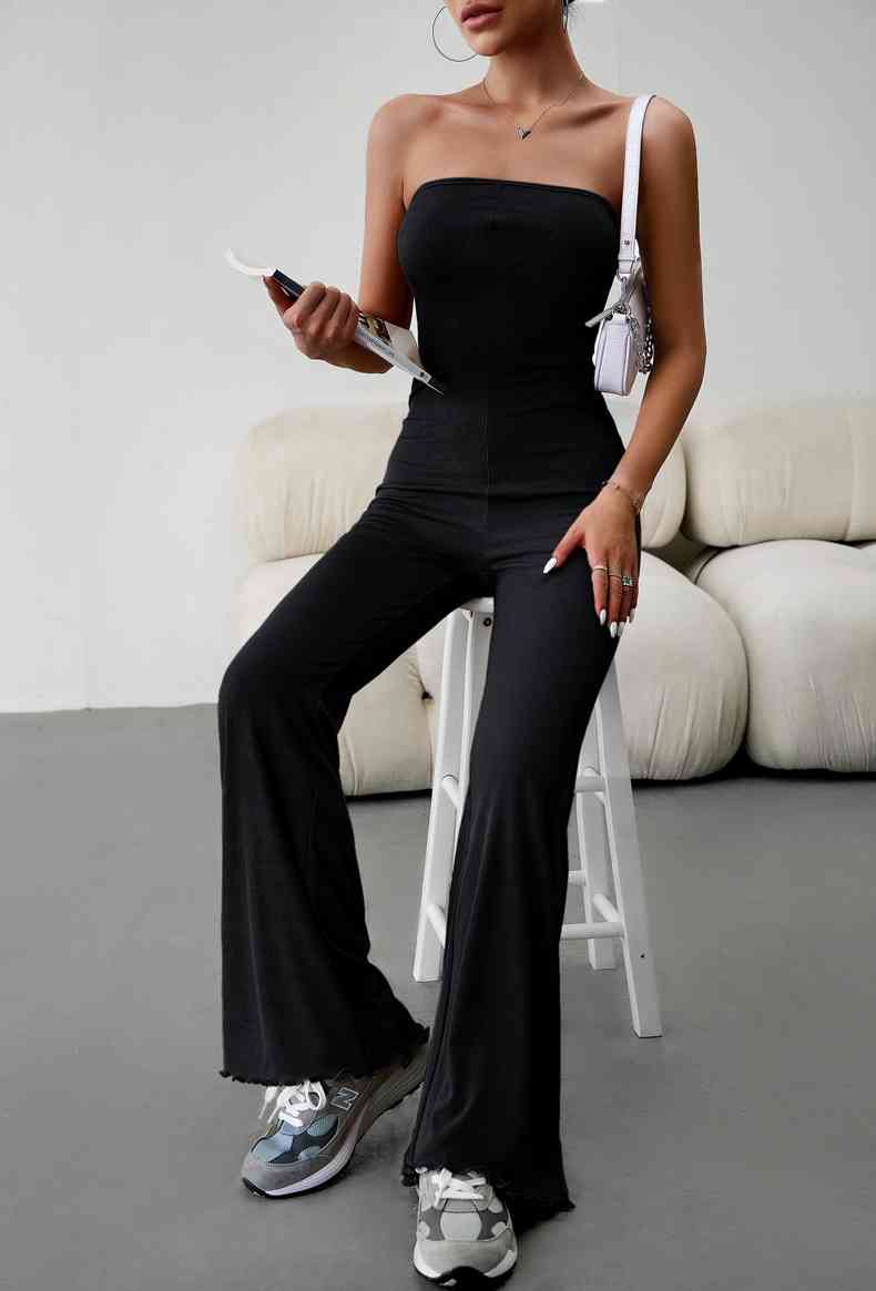 Strapless Lace-Up - Jumpsuit (7484692201560)