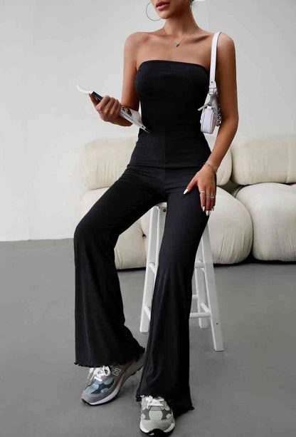 Strapless Lace-Up - Jumpsuit (7484692201560)