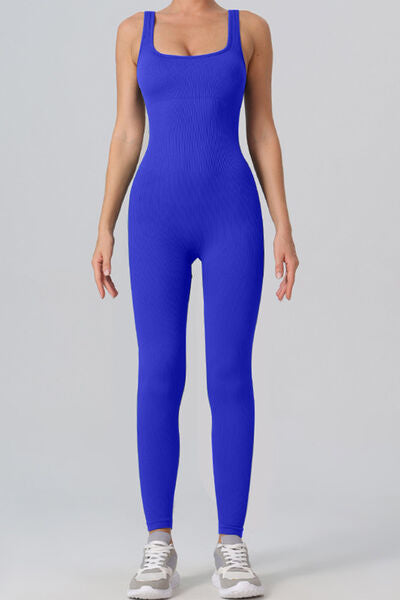 Square Neck Wide Straps Leotard