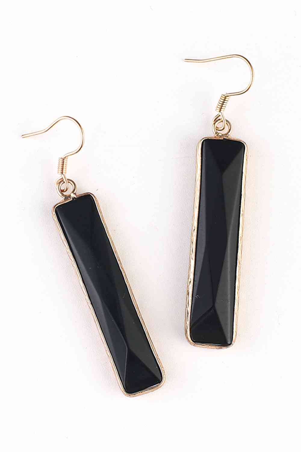 Natural Stone Drop Earrings (7499302928472)