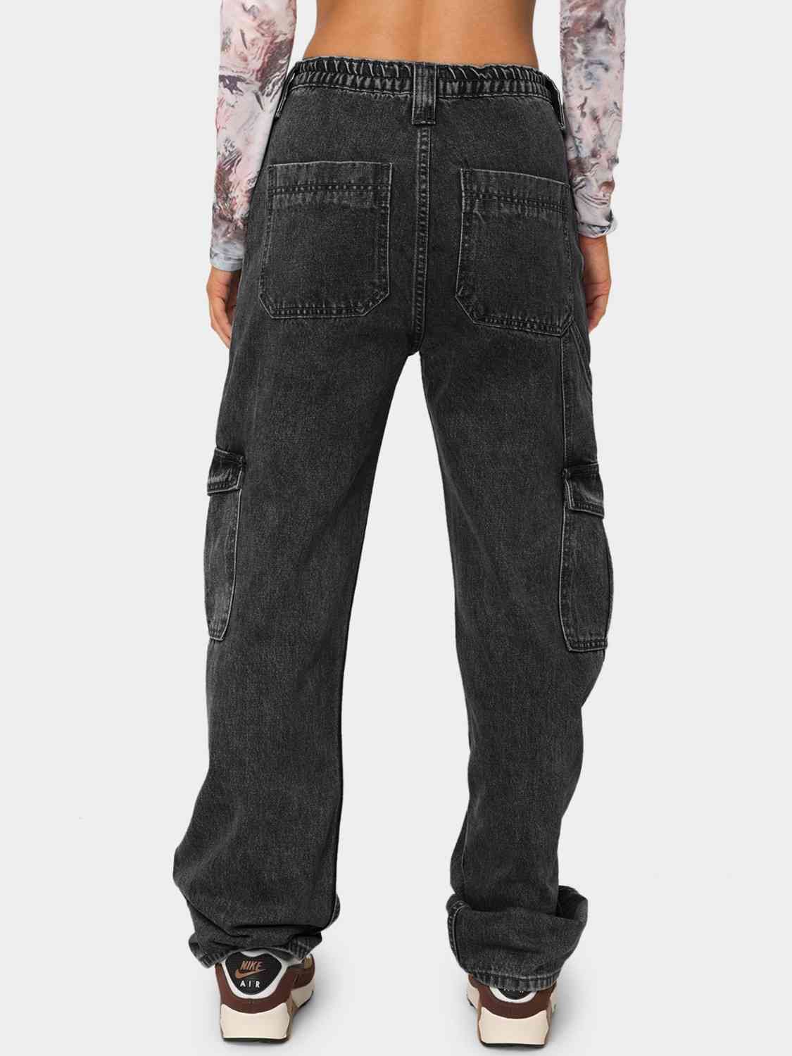 Straight Jeans With Pockets (7484161327192)