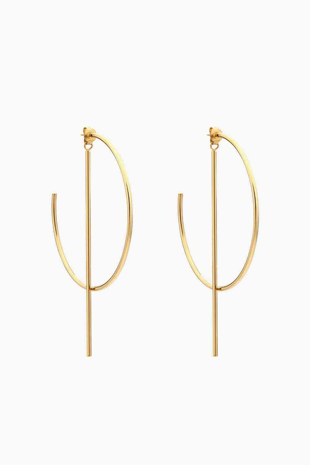 C-Hoop - Stainless Steel Earrings (7500199755864)