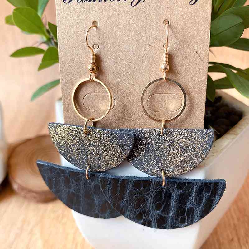 Semicircle Drop Earrings (7499298832472)