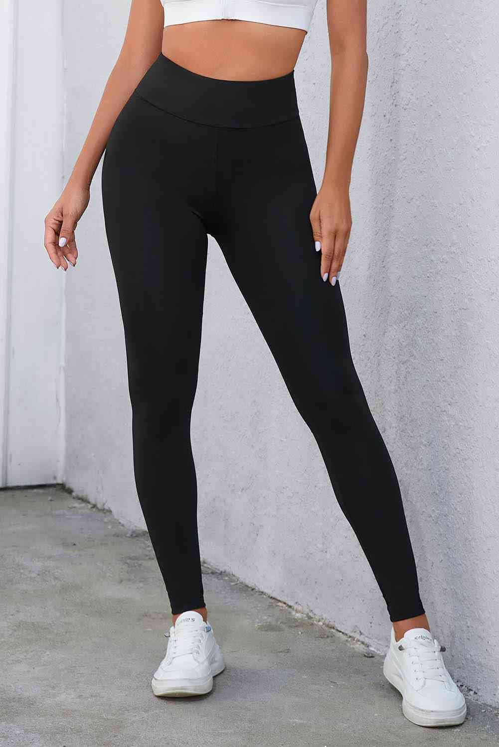 Lil' Pants - Crisscross Detail Wide Waistband Leggings (7500800000088)