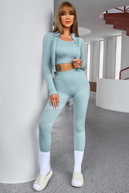 Tank Cropped - Active Top & Pants Set (7484216213592)