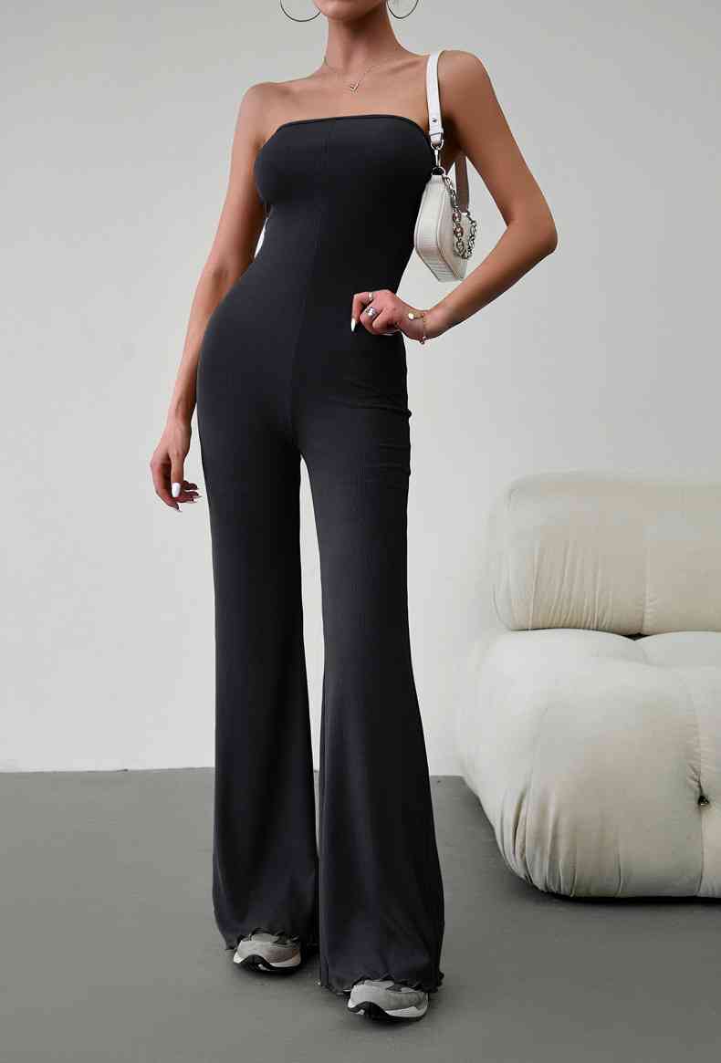 Strapless Lace-Up - Jumpsuit (7484692201560)