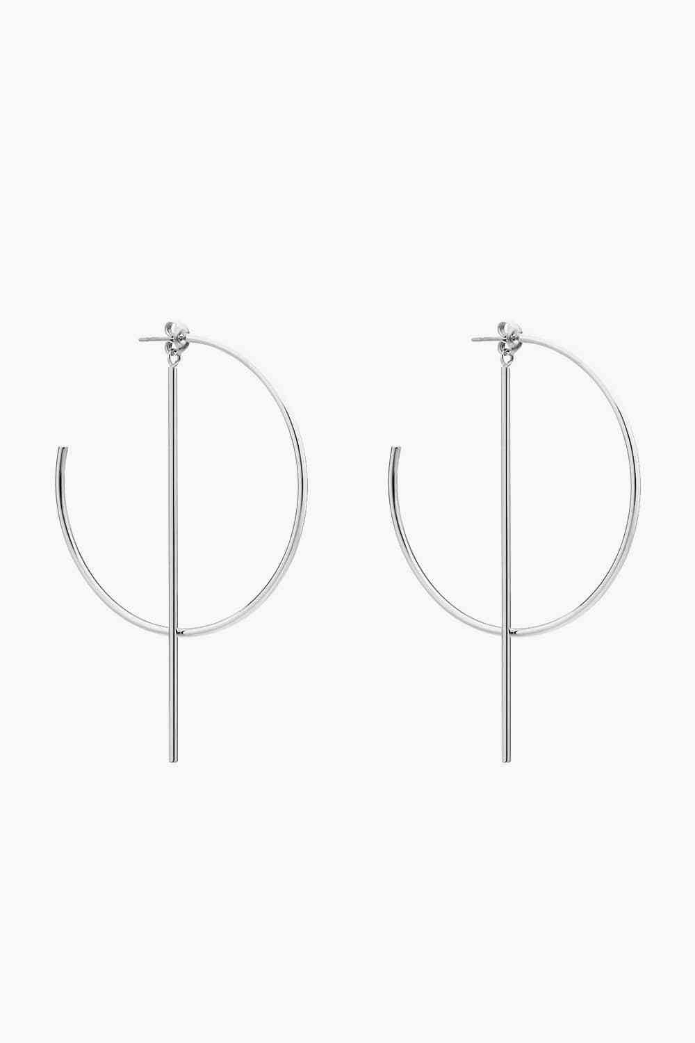 C-Hoop - Stainless Steel Earrings (7500199755864)