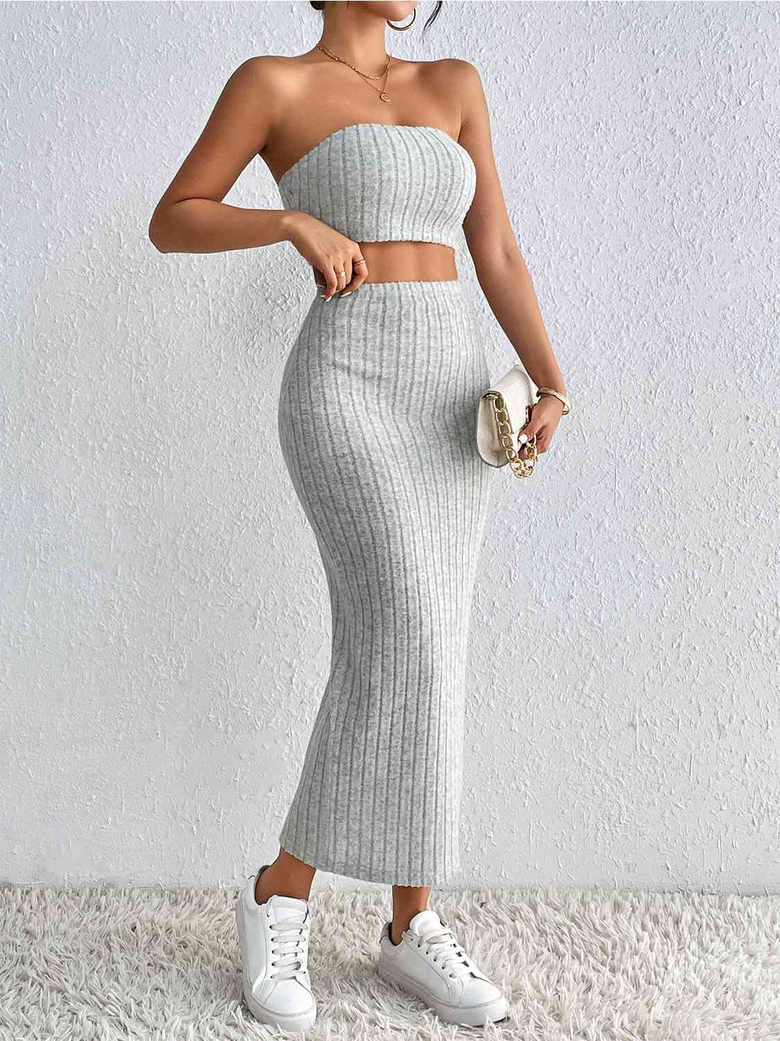 Tube Top & Midi Skirt - Set (7484222439512)