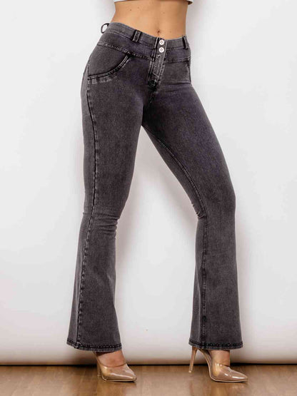 Apple/Mac - Full Size Long Bootcut Jeans (7486621057112)