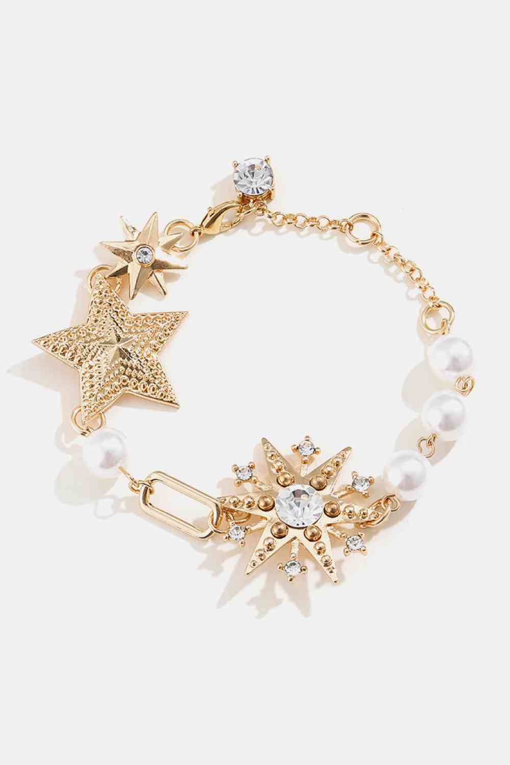 Synthetic Pearl Star Shape - Alloy Bracelet (7500202606680)