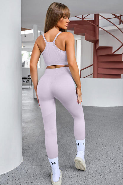Tank Cropped - Active Top & Pants Set (7484216213592)