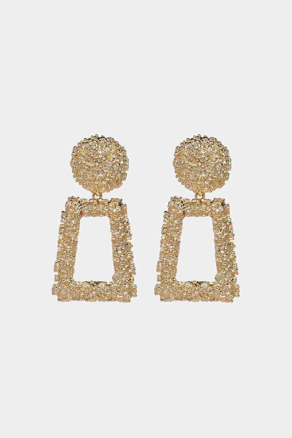 Zinc Zest - Geometrical Shape Zinc Alloy Dangle Earrings (7499306500184)