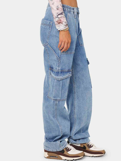 Straight Jeans With Pockets (7484161327192)