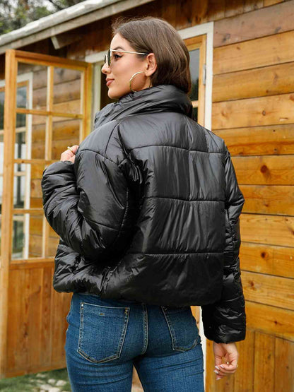 Puffy Puffer - Zip-Up High-Neck Puffer Jacket (7484291579992)