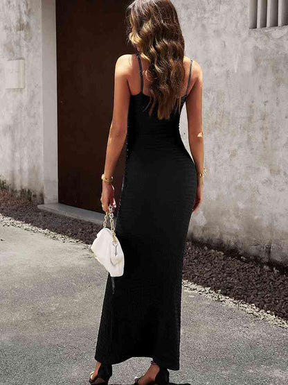 Spaghetti Strap Bodyline - Maxi Dress (7515541635160)