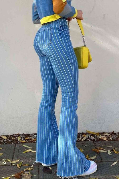 Pinstripe Denim Jeans (7486620631128)
