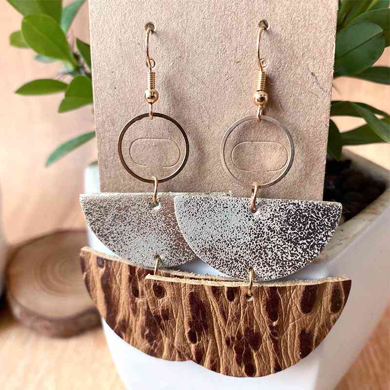 Semicircle Drop Earrings (7499298832472)