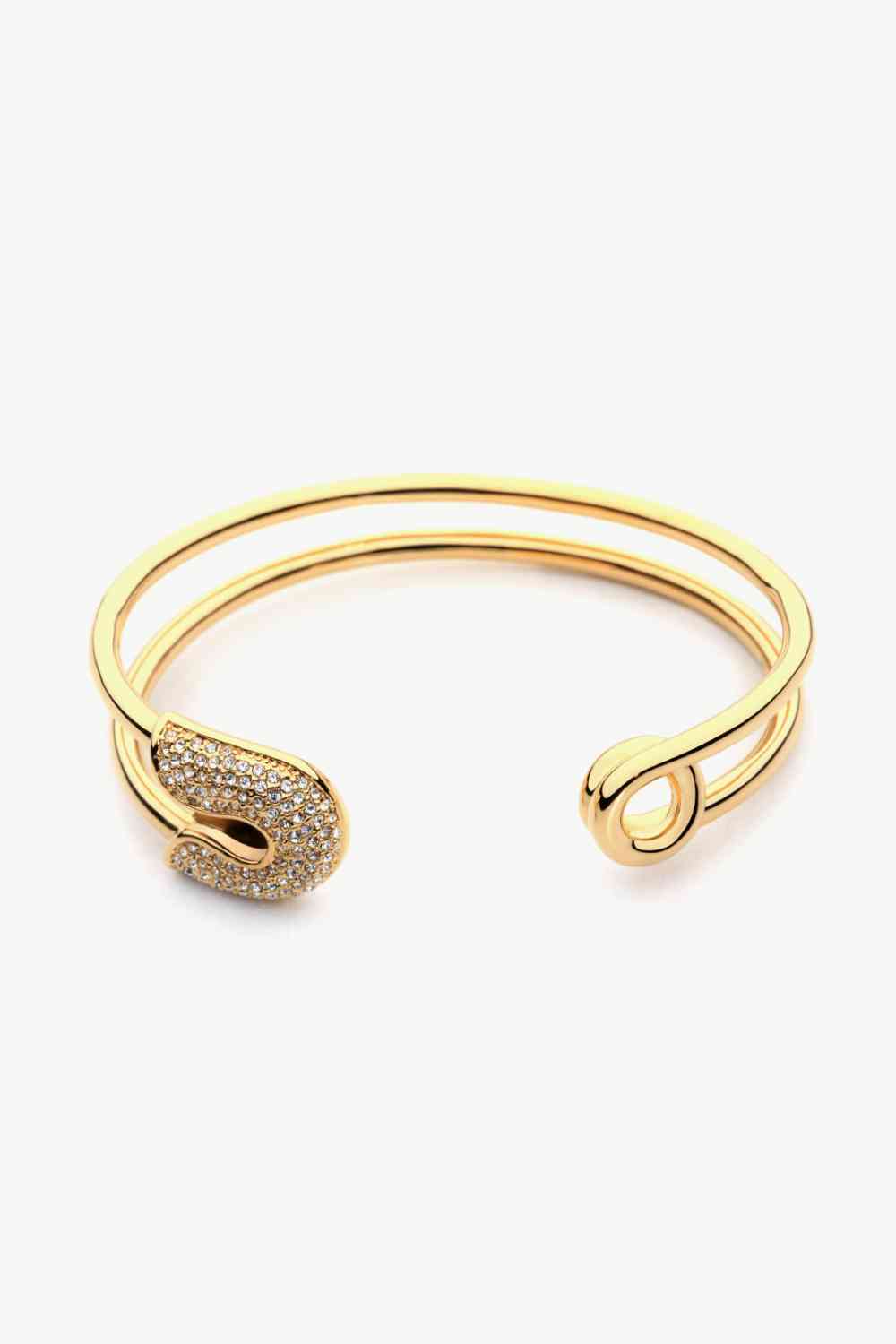 Rhinestone Double Hoop Bracelet (7500204638296)