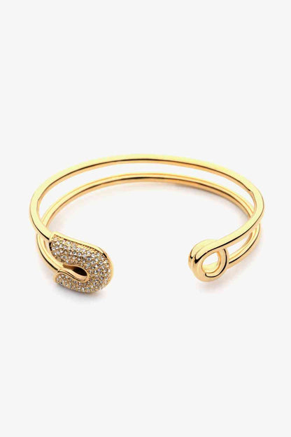 Rhinestone Double Hoop Bracelet (7500204638296)
