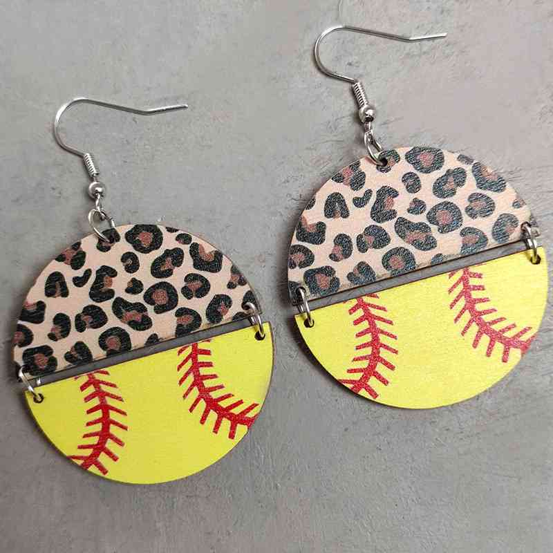 Round Shape - Wooden Dangle Earrings (7499304009816)