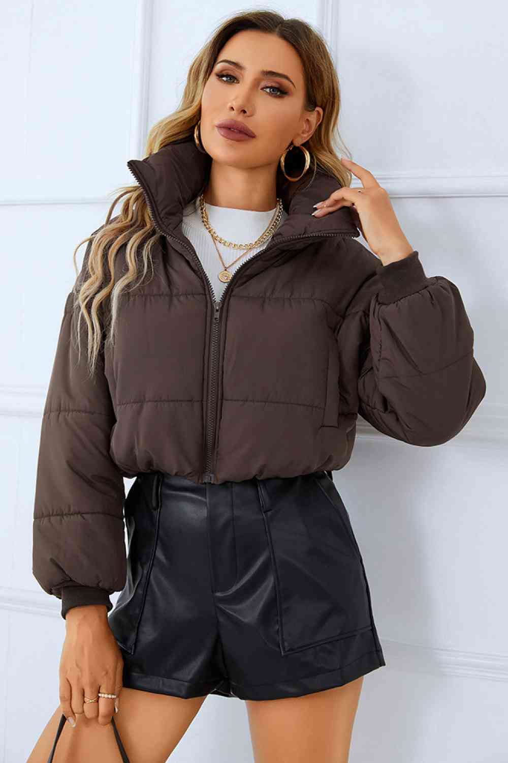 Jacket/Coat - Zip-Up Winter Coat With Pockets (7484291022936)