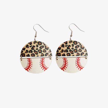 Round Shape - Wooden Dangle Earrings (7499304009816)