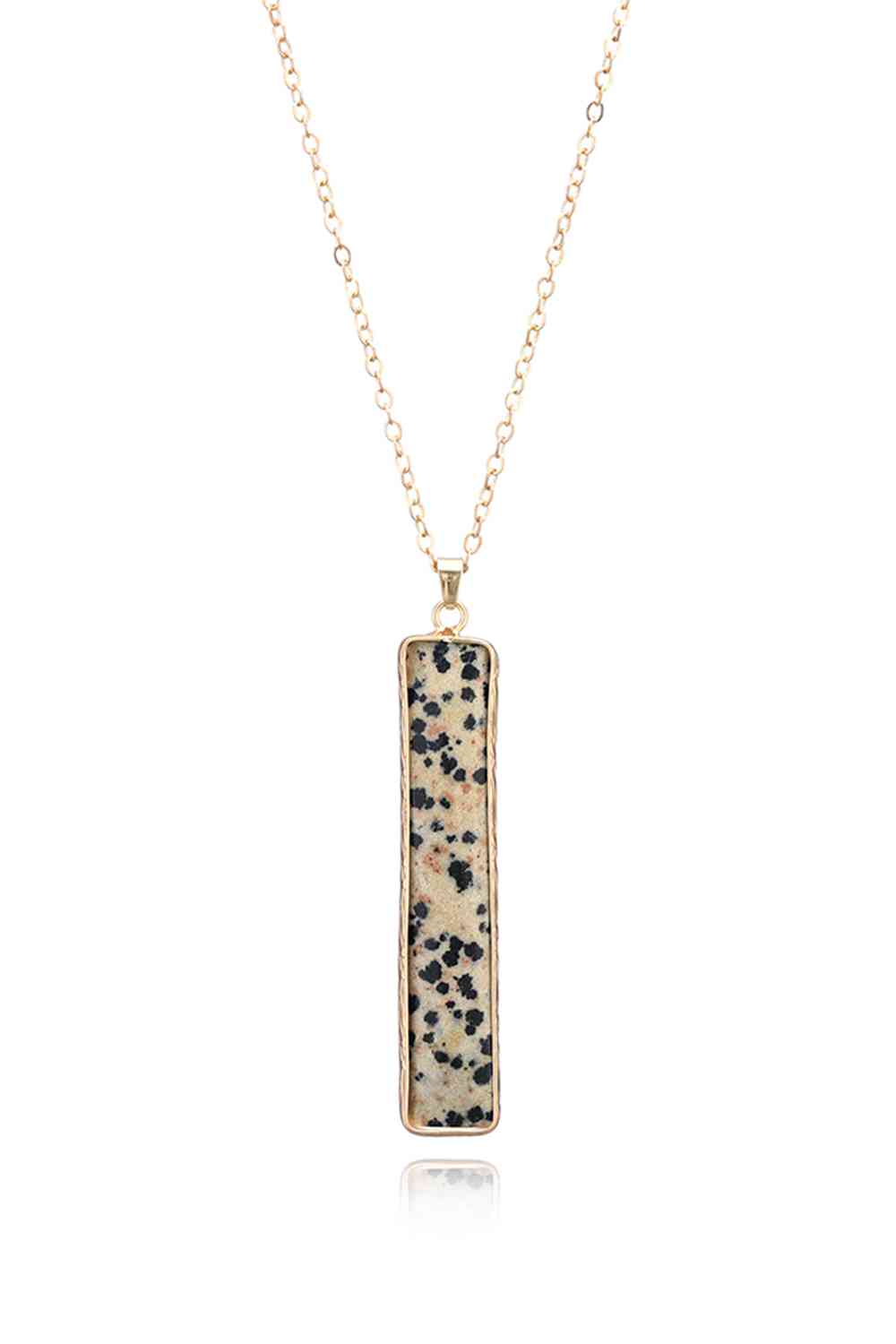 Natural Stone Drop Earrings (7499302928472)