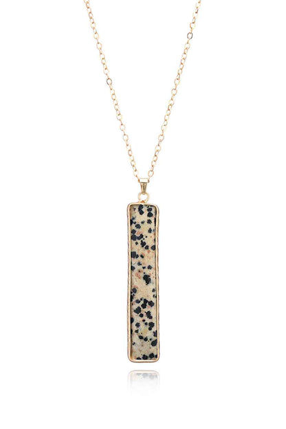 Natural Stone Drop Earrings (7499302928472)