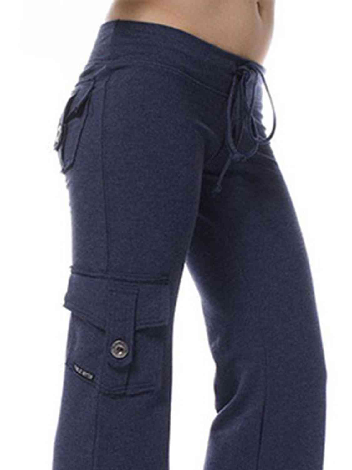 Mid-Waist Pants With Pockets (7500880871512)