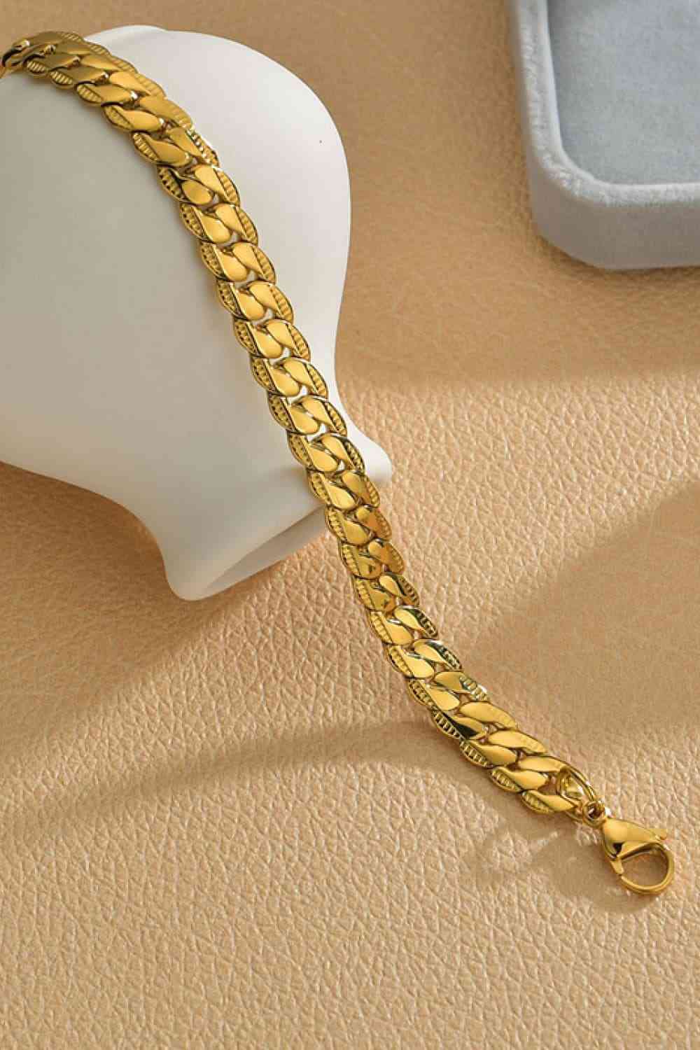 Curb Chain Bracelet - Stainless Steel (7500203229272)
