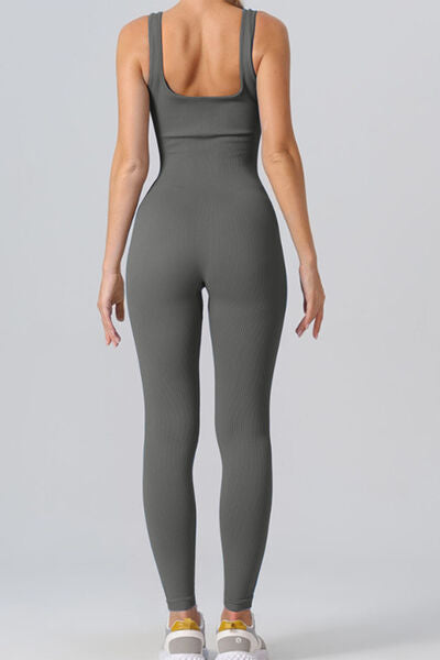 Square Neck Wide Straps Leotard