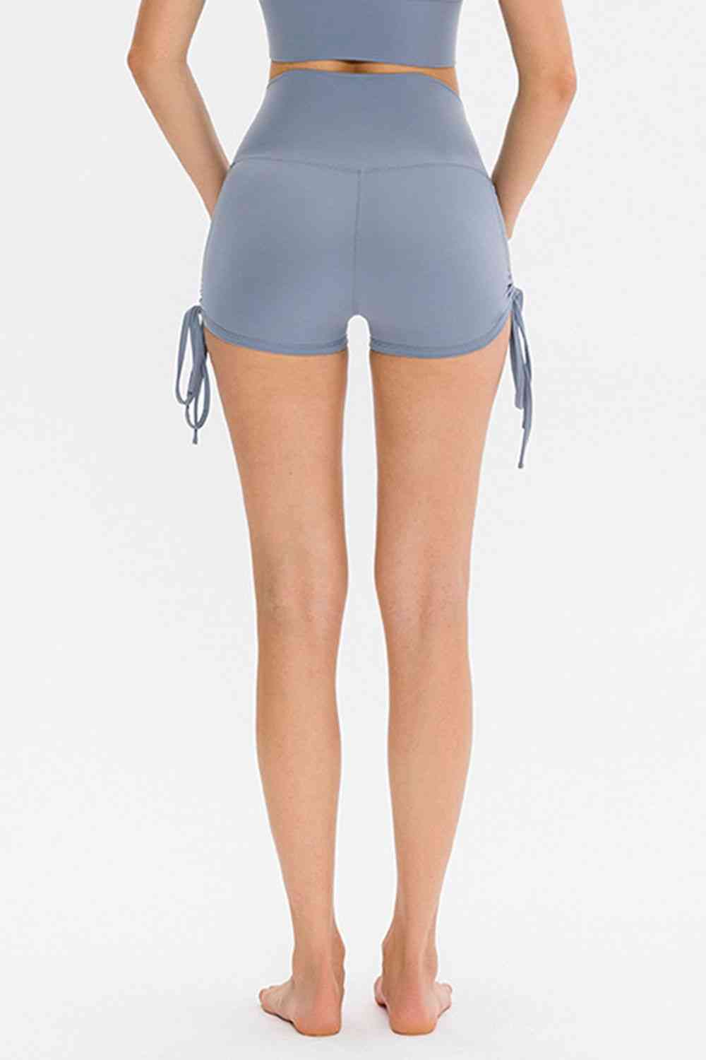 Waistbands & Tied Waistbands - Drawstring Wide Waistband Side Tie Sports Shorts (7500834603096)