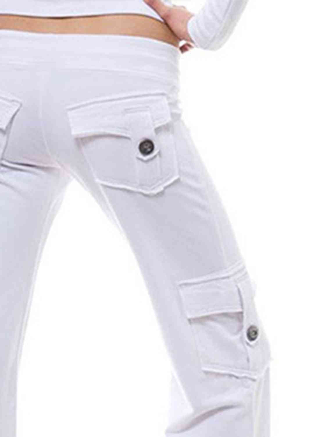 Mid-Waist Pants With Pockets (7500880871512)