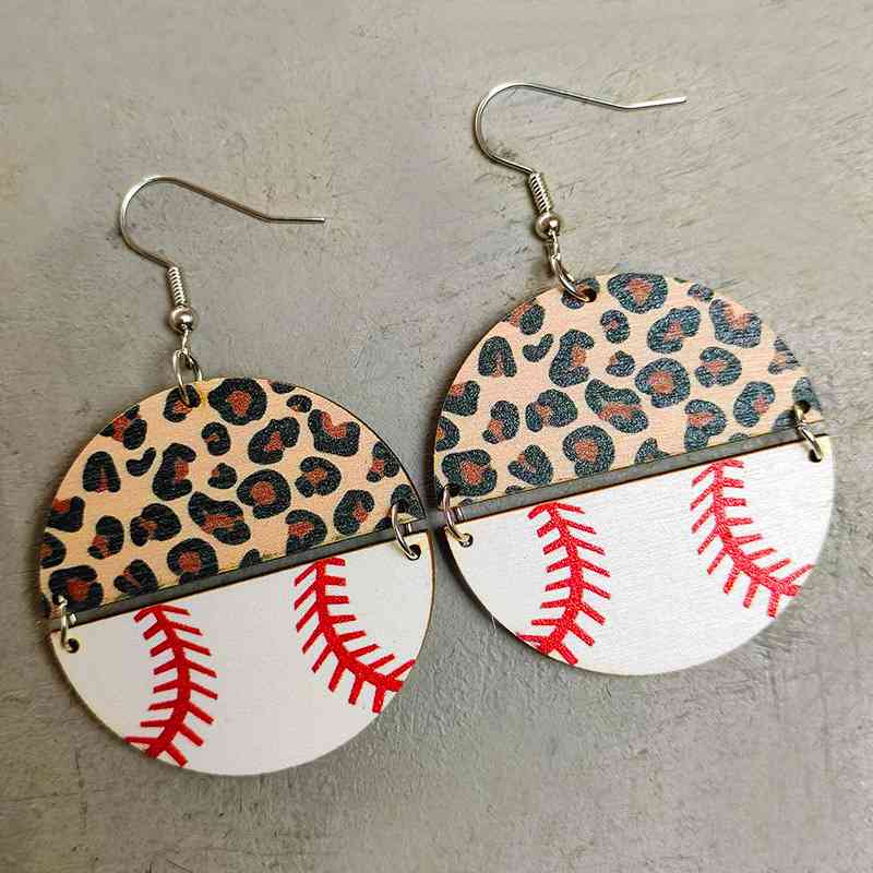 Round Shape - Wooden Dangle Earrings (7499304009816)