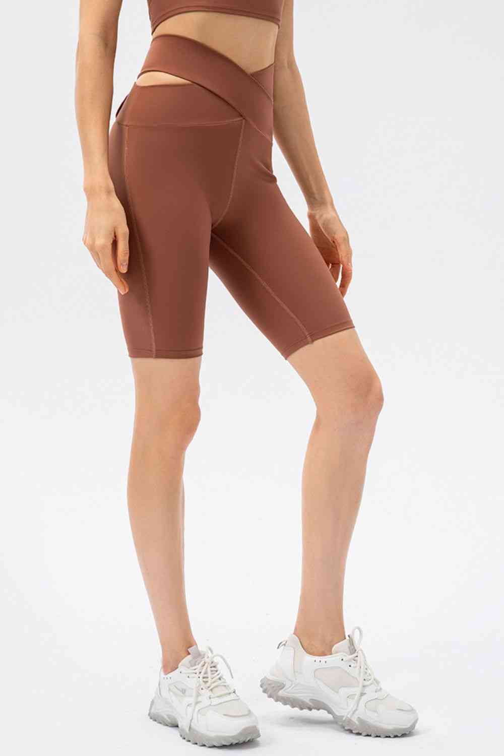 Shorts Tie - Criss-Cross Waistband Slim Fit Sports Shorts (7500833652824)