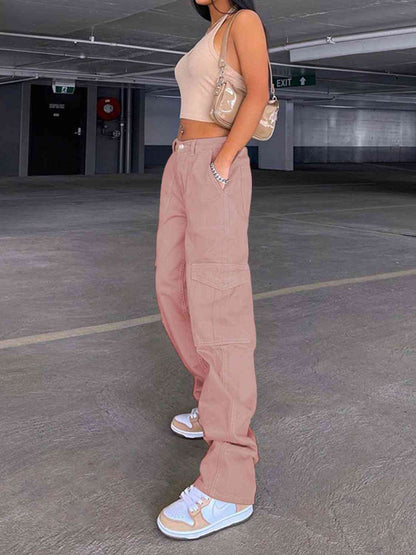 Straight Jeans With Pockets (7484161327192)
