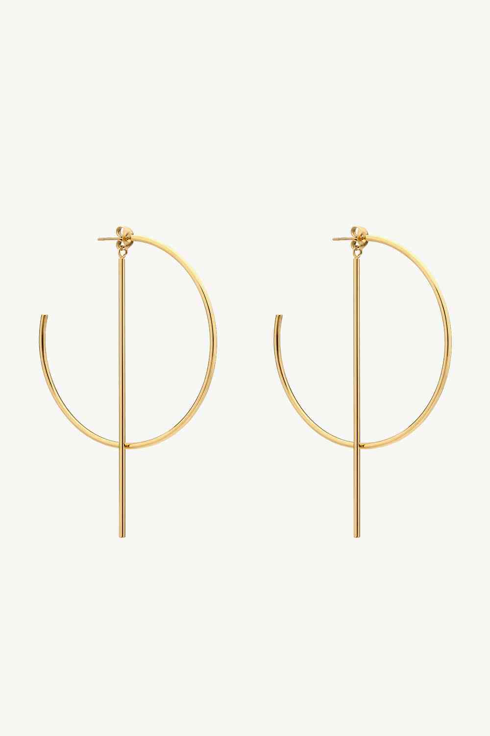 C-Hoop - Stainless Steel Earrings (7500199755864)