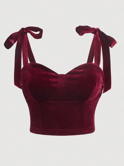 Plus-Size Tied-Strap Cami Blouse (7507811696728)