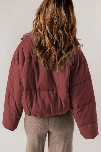 Long & Sleeves - Zip-Up Collared Neck Long Sleeves Coat (7484290531416)