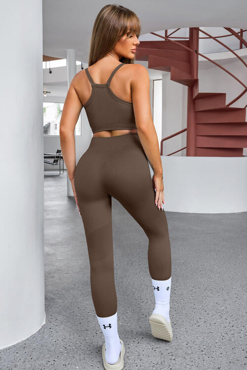 Tank Cropped - Active Top & Pants Set (7484216213592)
