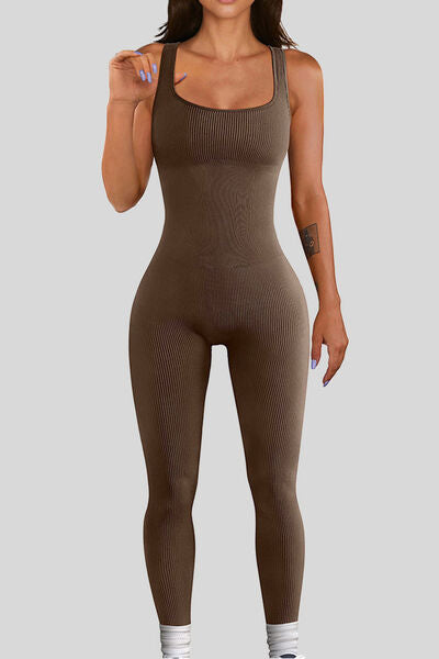 Square Neck Wide Straps Leotard