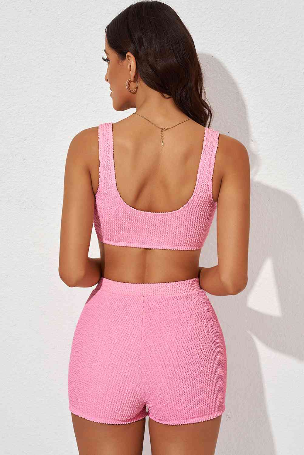 Textured Sports Bra and Shorts - Set (7501481148504)