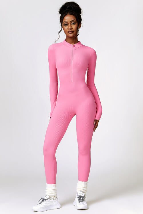 Jumpsuit Active - Half-Zip Long Sleeves Active Jumpsuit (7501002801240)
